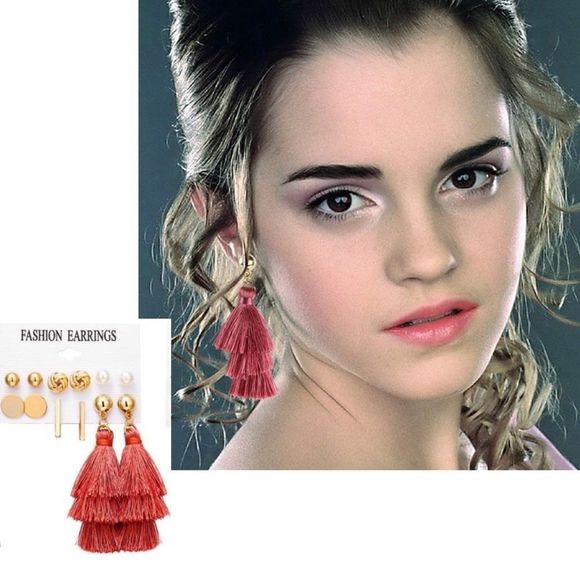 New Fashion Earrings 6 Pack Gold Post & Stud Earring Set - Picture 1 of 6